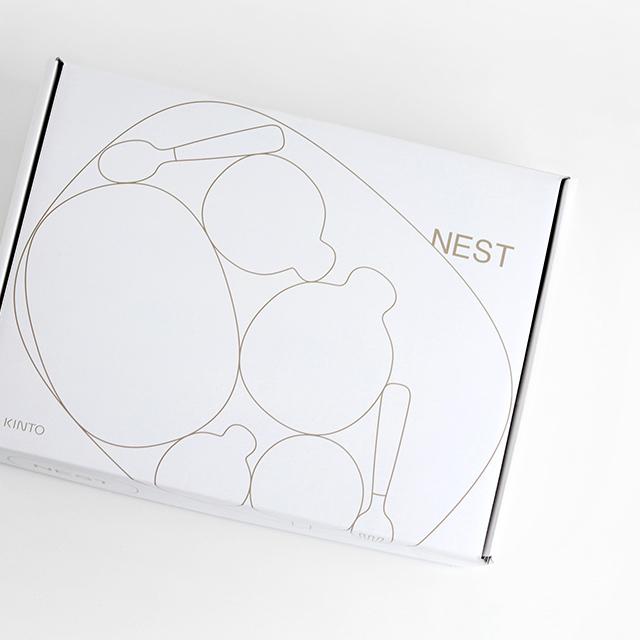 KINTO キントー NEST 8pcs セット(ベビー 食器 セット 陶器 プレート 出産祝い 女の子 男の子 離乳食 お食い初め おしゃれ 可愛い 赤ちゃん 皿 ボウル マグ)の画像