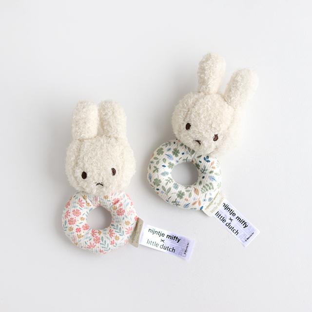 miffy×Little Dutch ギフトボックス3点セット(出産祝い 男の子 女の子 ベビー ミッフィー ギフト おしゃれ かわいい ドゥードゥー ぬいぐるみ ラトル セット)の画像