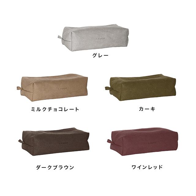 ティッシュカバー コンパクト 全5色 ベルベット生地 高級感 おしゃれ ♡ a.depeche（アデペシュ） a.depeche felme フェルメ ティッシュカバー