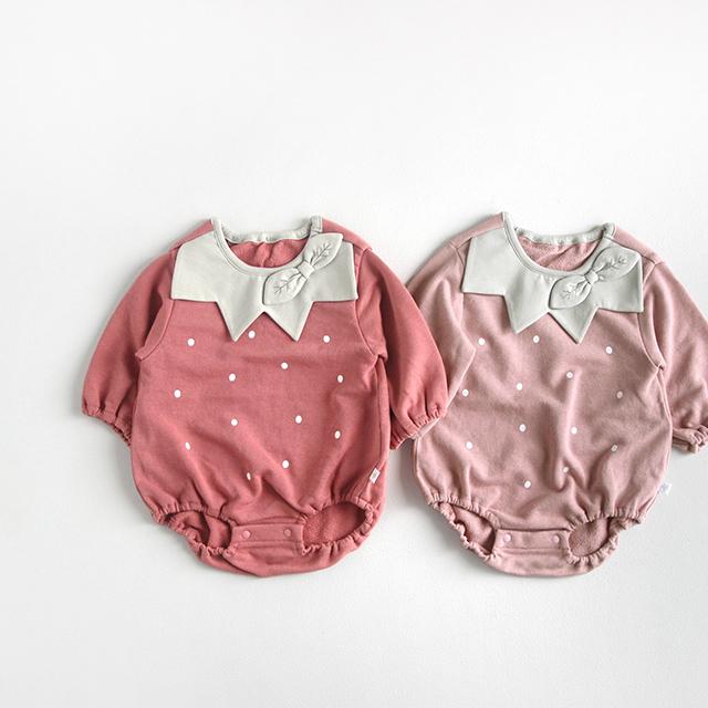 mocmof（モクモフ） 苺ロンパース＆帽子なりきりセット 622-650025