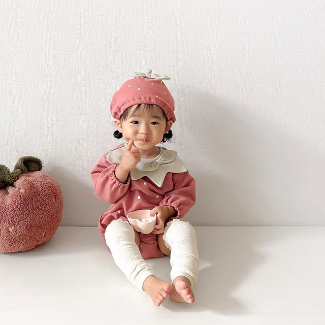 mocmof（モクモフ） 苺ロンパース＆帽子なりきりセット 622-650025