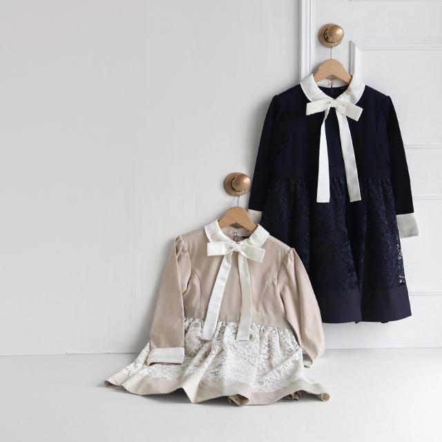 toi toi toi ルメールワンピース 156594(卒園式 入学式 スーツ 女の子 ワンピース 120 フォーマル セレモニー 服 衣装 ピアノ 発表会 子供服 きれいめ 上品)の画像