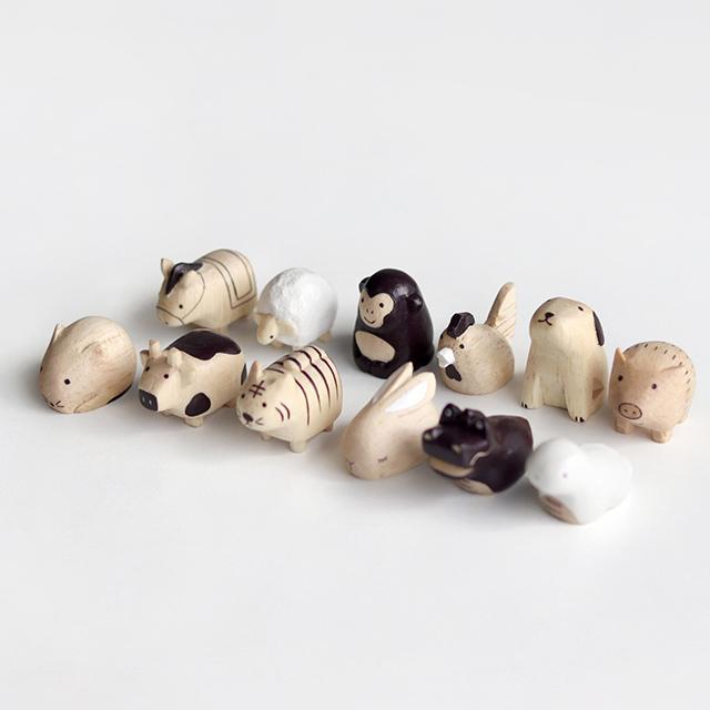 まめえとわっぱ木箱入り 十二支セット(干支の置物 馬 午 2026 午年 馬