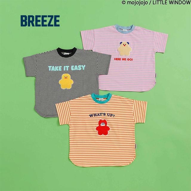 BREEZE（ブリーズ） BREEZE mojojojo ワッペンTシャツ J207436(Tシャツ