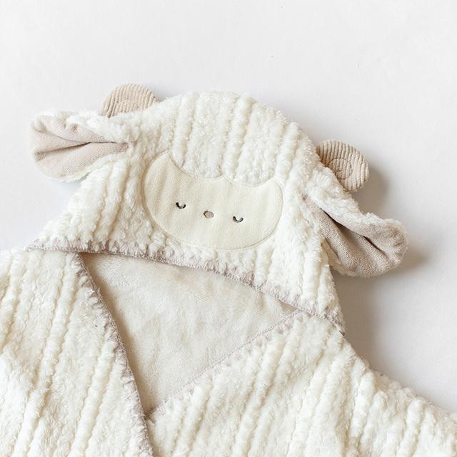 mocmof 干支おくるみ 622-670004(ベビー おくるみ 秋冬 動物 かわいい おしゃれ 出産祝い ギフト 男の子 女の子 星形おくるみ 新生児 退院着 防寒 羊年 年賀状) | mocmof | 03