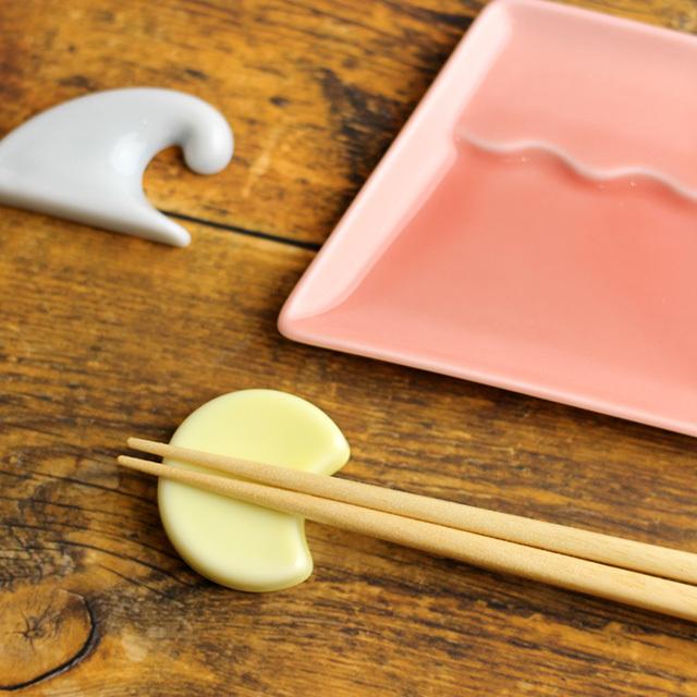 富士山と月と波 小皿＆箸置きセット(豆皿 セット おしゃれ かわいい 和