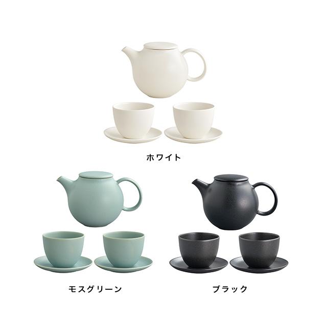 KINTO（キントー） PEBBLE ティーポット＆カップ＆ソーサーセット