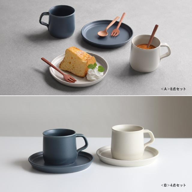 KINTO 11点セット 食器セット マグカップ プレート スプーン フォーク KINTO キントー FOG マグ＆プレート＋ナチュレカトラリー スプーン