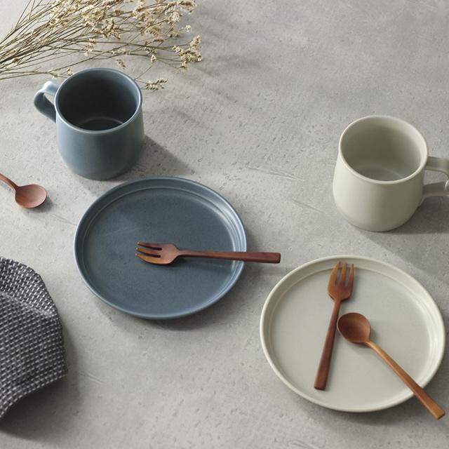食器   Enchantment set KINTO キントー FOG マグ＆プレート＋ナチュレカトラリー スプーン