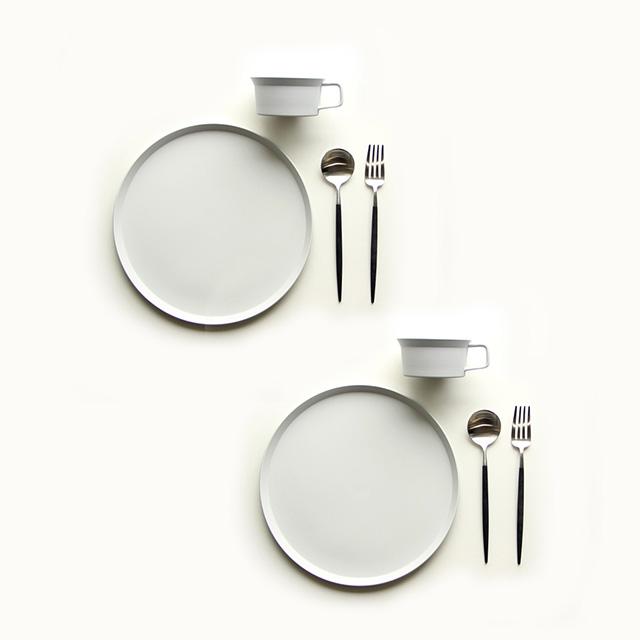 1616/arita japan TY Square Plate＆Tea Cup Handle＋Cutipol
