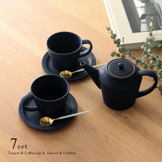SAKUZAN DAYS Sara ポット＆コーヒーカップ＆ソーサー＋Cutipol GOA 