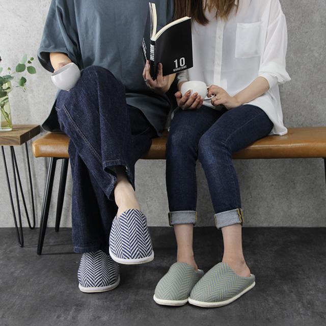 BISQUE Tehtava テスタバ ルームシューズM＆L 2足セット(スリッパ