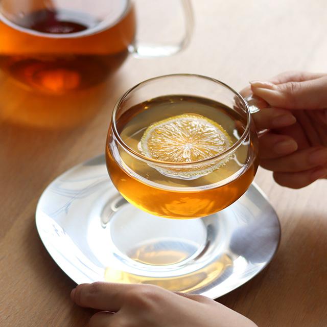 KINTO キントー UNITEA ティーポット＆カップ＆ソーサー＋kontex コンテックス ヘザーワッフルセット(結婚祝い 食器セット プレゼント ペア 夫婦 北欧 ギフト)の画像