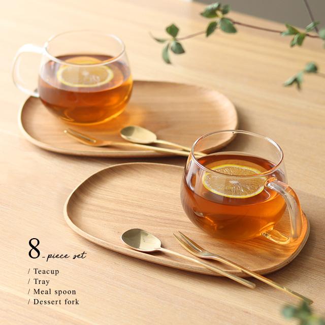 KINTO キントー UNITEA カップ＆ノンスリップ トレイ＋BRASS スプーン