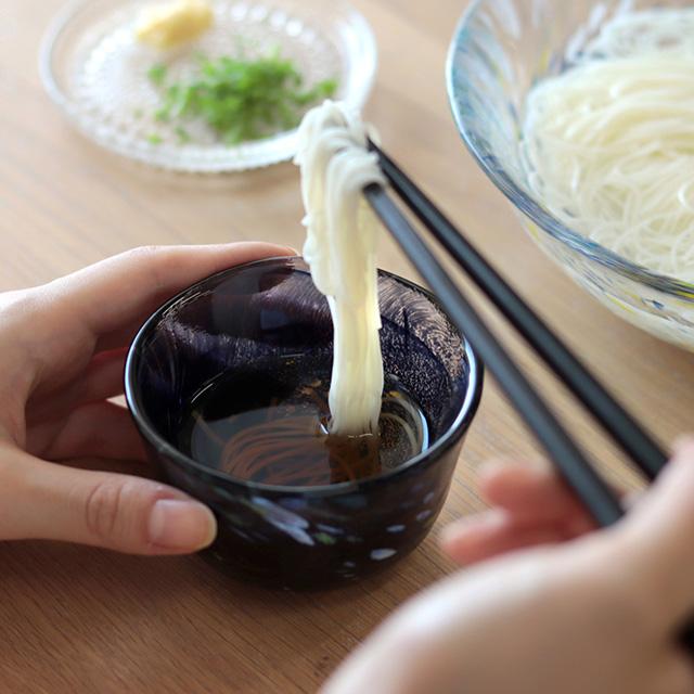 TOMICRAFT 江戸硝子 そうめん鉢＆ちょこセット(素麺 食器 ガラス