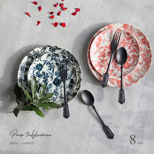 THE HARVEST ボタニカル プレート＆デザートスプーン＆フォークセット