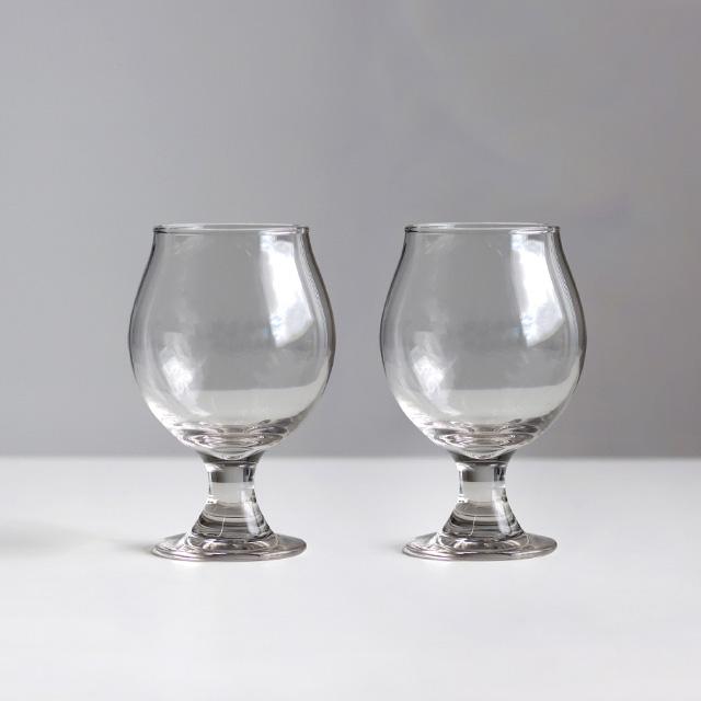 気取りすぎない 丸いステムグラス大 2個セット(ワイングラス ペア