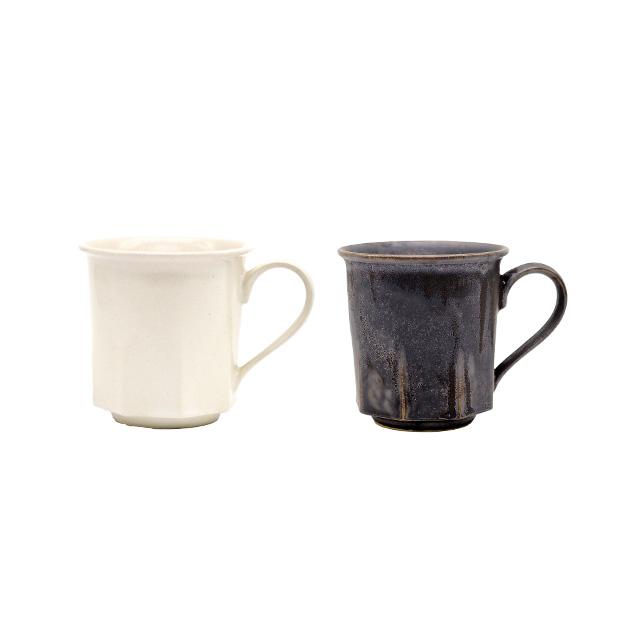 ANCIENT POTTERY Octagonal Mug cup 2個セット(マグカップ ペア 2人