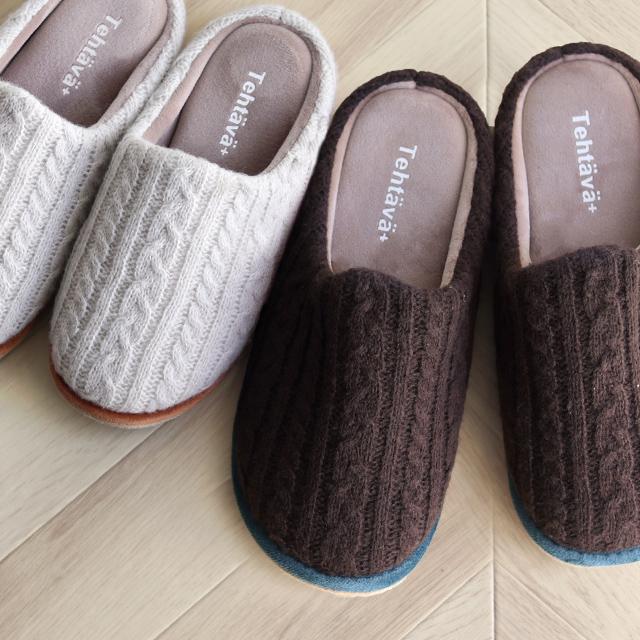 Tehtava テスタバ ルームシューズM＆L 2足セット(スリッパ ペア