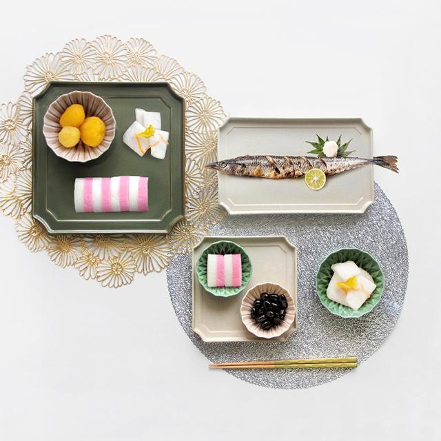 CDF etendue 花音 豆鉢＆小鉢＋芽衣 箸 各2点セット(食器セット 2人用