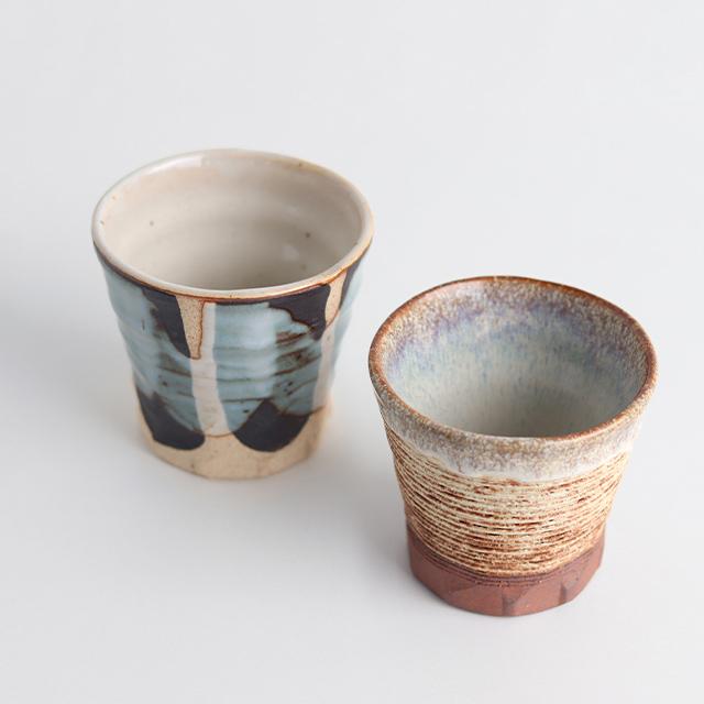 BISQUE CDF etendue 漠 フリーカップ 重ね＆千段 2個セット(コップ