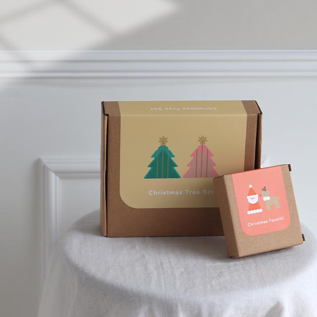 F.O.TOY BOX クリスマス 木製組み立てカラフルツリー＆積み木オブジェ