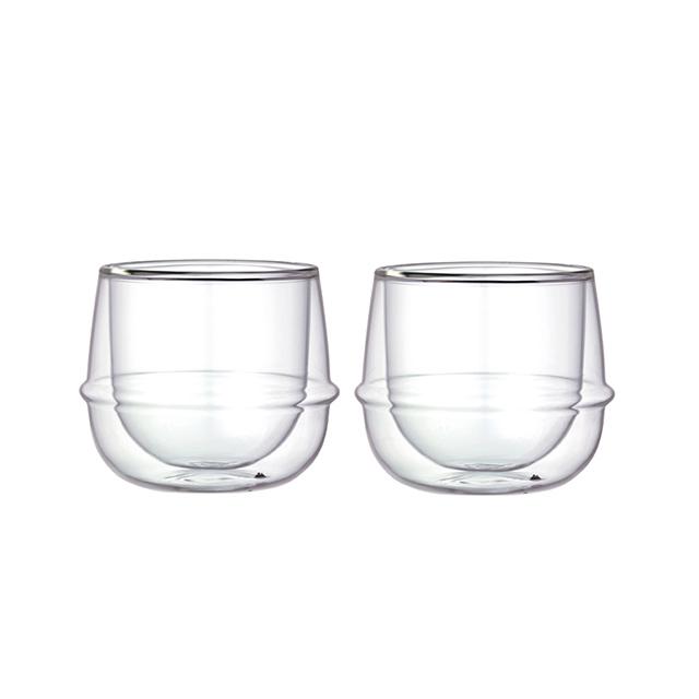 KINTO（キントー） KRONOS ダブルウォール ワイングラス 250ml 2個 