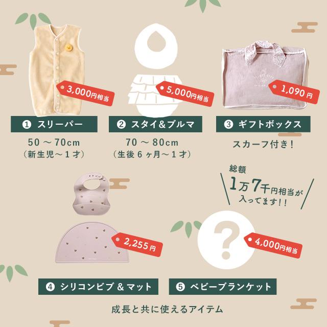 2026 福袋 0才ベビー 女の子 5点セット(ベビー 赤ちゃん 人気 おしゃれ