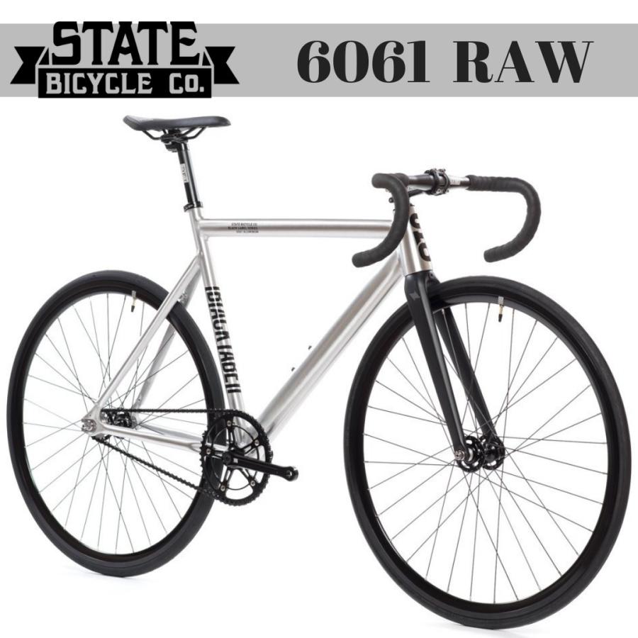 ピストバイク 完成車 State Bicycle ステイト バイシクル 6061 Black Label V2 Raw ブラックレーベル ロウ 自転車 アルミ シルバー フレーム ブランド State 6061 Raw ピストバイクショップfavus 通販 Yahoo ショッピング