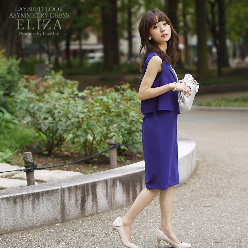 結婚式 ドレス 二次会 同窓会 40代 服装 パーティードレス 結婚式 ドレス 大きいサイズ アシンメトリー ワンピース 大人 二次会 膝丈 代 30代 1700 ワンピースのfaymay 通販 Yahoo ショッピング