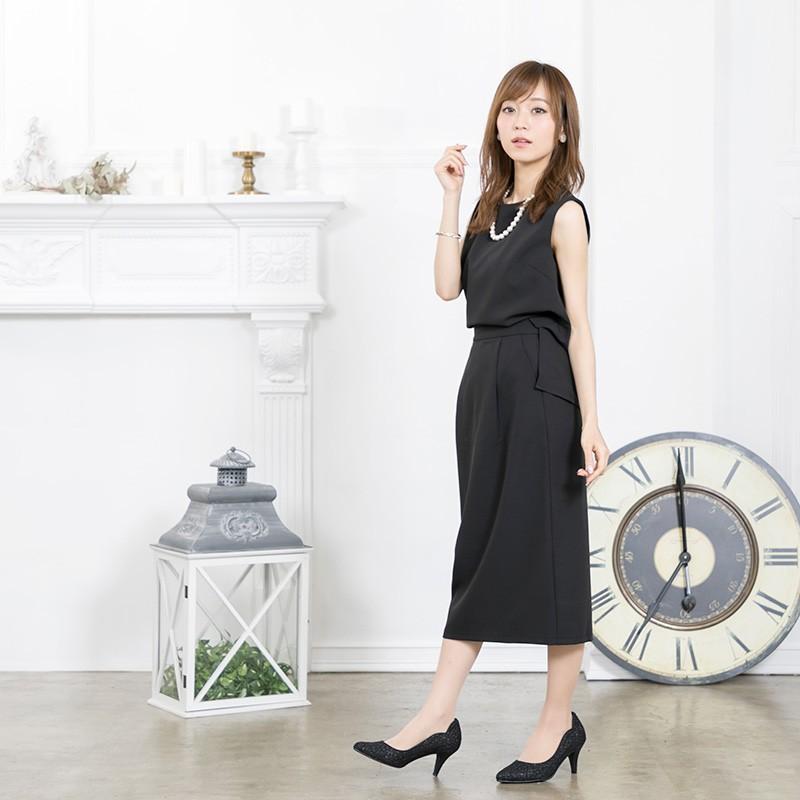 セットアップ 結婚式 七五三 ママ オフィスカジュアル ワンピース 通勤 同窓会 服装 ノースリーブ スカート ママ ミディ丈 ミモレ丈 春 1709 ワンピースのfaymay 通販 Yahoo ショッピング