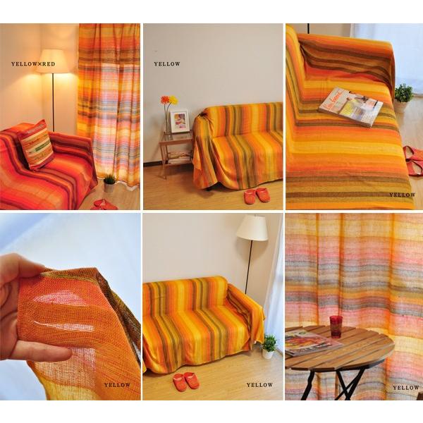 マルチカバー ソファーカバー シェードストライプ 200×300cm前後