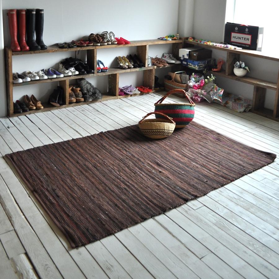 ナチュラル 北欧 ラグマット 130 190cm前後 ニューチンディー 裂き織り ブロカント 西海岸風夏ラグ おしゃれ インド綿 Fr 旅するアジアの雑貨店 通販 Yahoo ショッピング