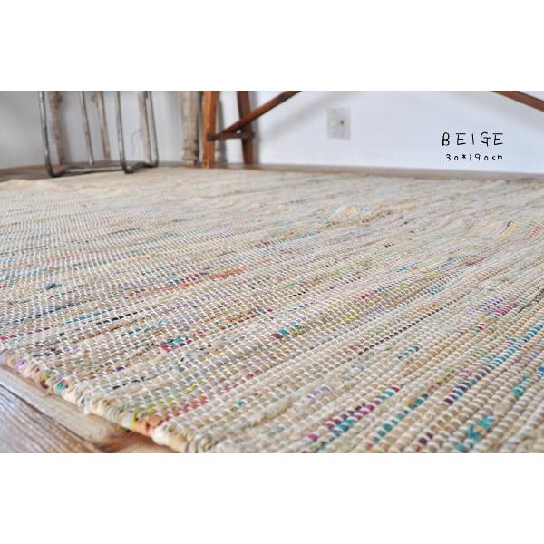 ナチュラル 北欧 ラグマット 130 190cm前後 ニューチンディー 裂き織り ブロカント 西海岸風夏ラグ おしゃれ インド綿 Fr 旅するアジアの雑貨店 通販 Yahoo ショッピング