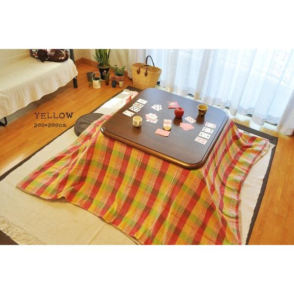 こたつカバー こたつ布団カバー 上掛け マルチカバー KIMONOチェック