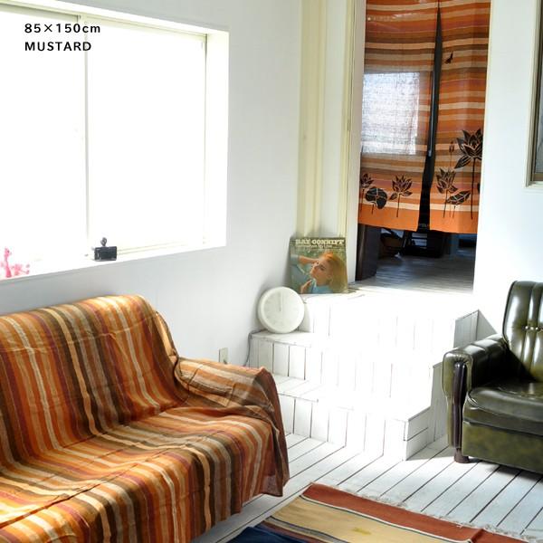 アジアン エスニック のれん ロータスボーダーのれん 約85×150cm