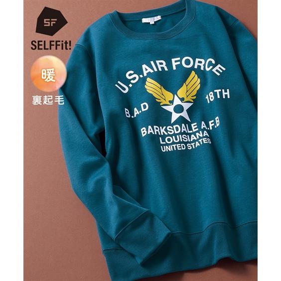 ニッセン（nissen） トップス 裏起毛 プリントトレーナー 3L以上お腹