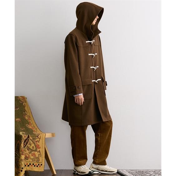 ニッセン（nissen） アウター ダッフルコート フェイクウール オーバー