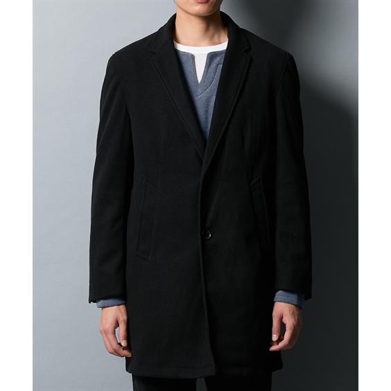 ニッセン（nissen） アウター チェスターコート メルトン シングル M