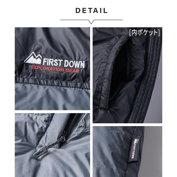 FIRST DOWN EXPLORATION GEAR アウター ダウンジャケット スタンド