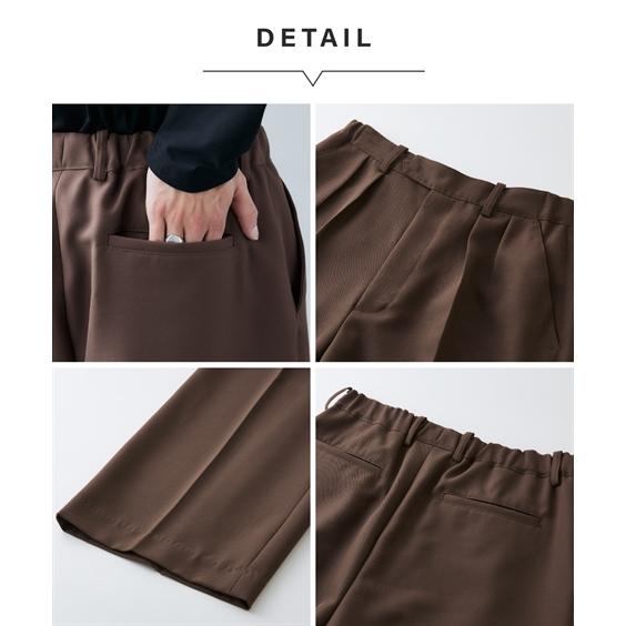 ニッセン（nissen） パンツ スラックス タックワイド M-5L 大きい