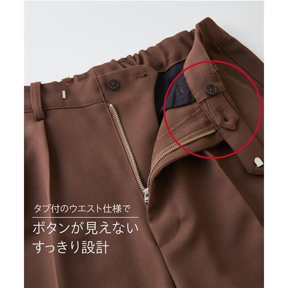 ニッセン（nissen） パンツ スラックス タックワイド M-5L 大きい