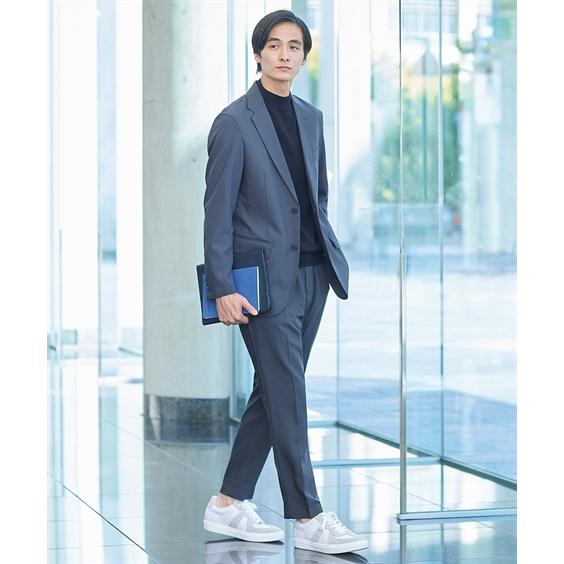 NEXT BLUE ストライプ　セットアップスーツ　ストレッチ　ウォッシャブル ニッセン（nissen） セットアップ スーツ ウォッシャブル ストレッチ