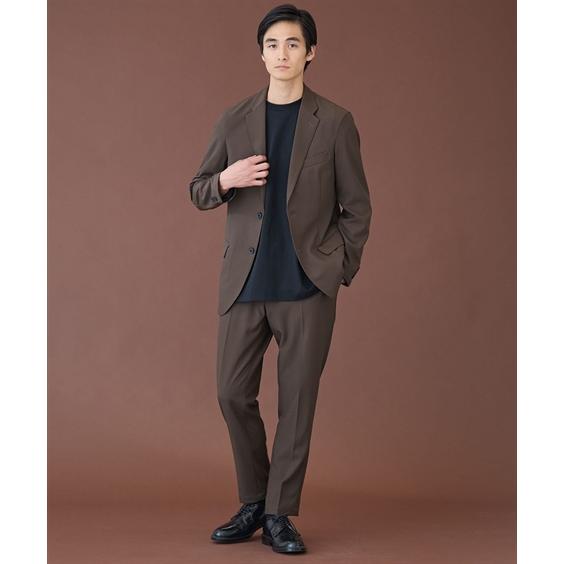 【新品/未処理】ISETAN MENS セットアップスーツ ダークブラウン 42 ニッセン（nissen） セットアップ スーツ ウォッシャブル ストレッチ