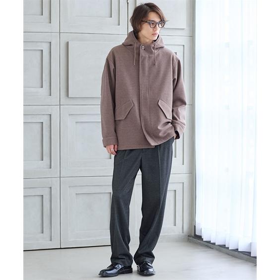 コート アウター メンズ ニット メルトンフード付 冬 大きいサイズ | 3L〜10L | ニッセン nissen ニッセン（nissen） アウター コート ニットメルトン フード付 3L-10L