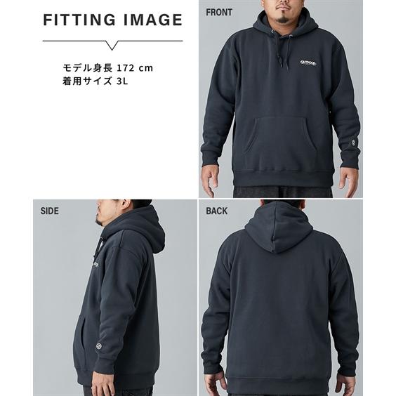 OUTDOOR PRODUCTS（アウトドアプロダクツ） プルパーカー 長袖 裏起毛