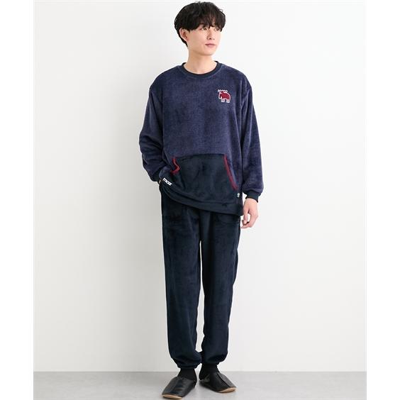 moz（モズ） ルームウェア ミンクフリース クルーネック ルームウェア
