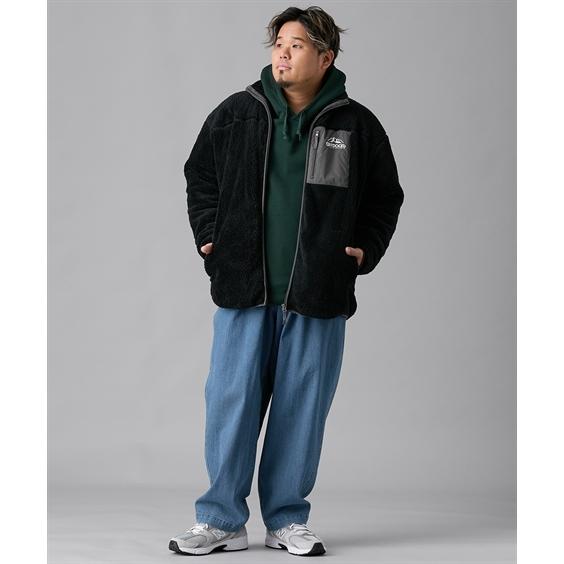 NC by NO COFFEE タグ付き フリースプロオーバーブラック　Ｌサイズ TILAK（ティラック） セージ プルオーバー / メンズ ボア フリース