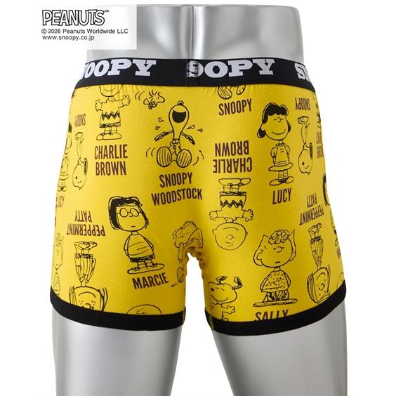 SNOOPY（スヌーピー） ボクサーパンツ 綿混 ストレッチ 前閉じ 3枚組 M
