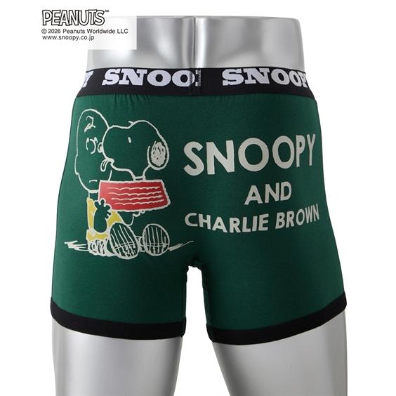 SNOOPY（スヌーピー） ボクサーパンツ 綿混 ストレッチ 前閉じ 3枚組